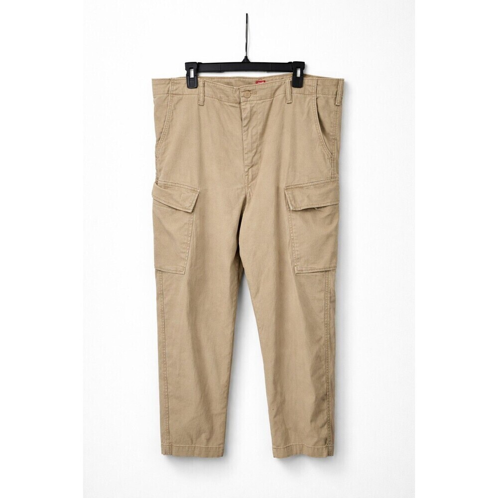 Levi’s XX Cargo Taper Pants Men 40x30 Khaki Beige Utility Workwear Pockets.